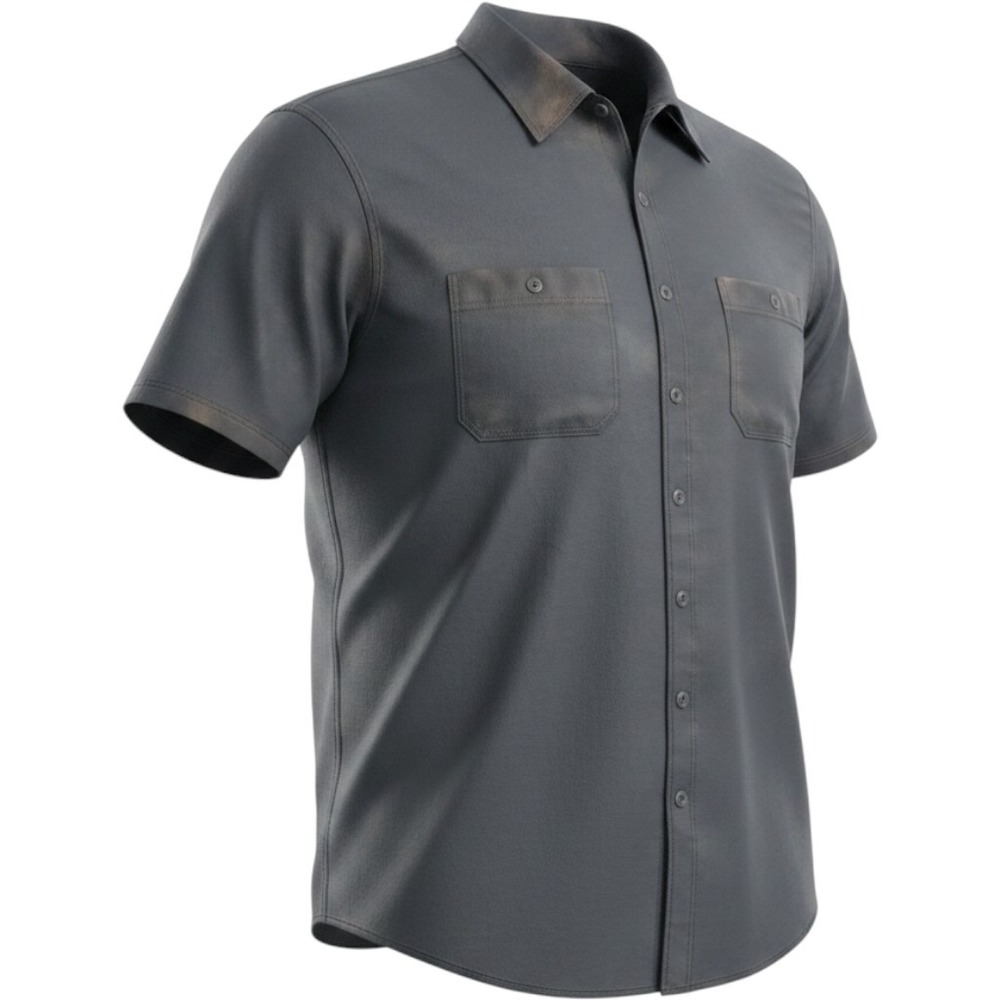 Red Kap Mens 6XL Navy Blue Short Sleeve Work Shirt Industrial Button Down